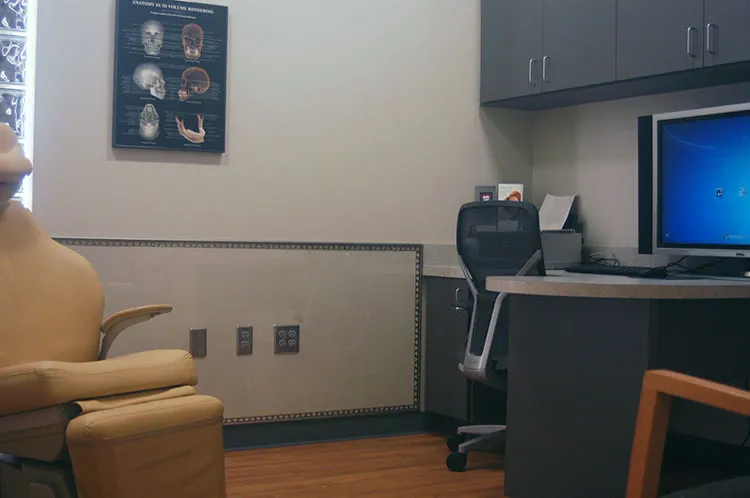 Exam room at Facial Surgery Center in Enid, OK