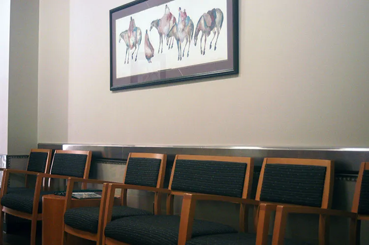 Waiting room at Facial Surgery Center in Enid